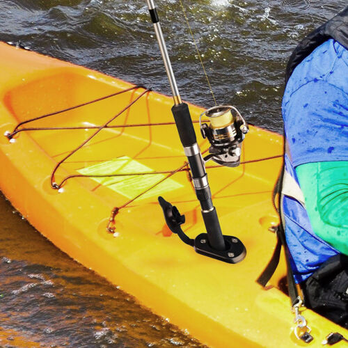 Soporte de caña de pescar de montaje empotrado de 2 piezas para aparejos de pesca para kayak barco herramienta de accesorios - Imagen 12 de 14