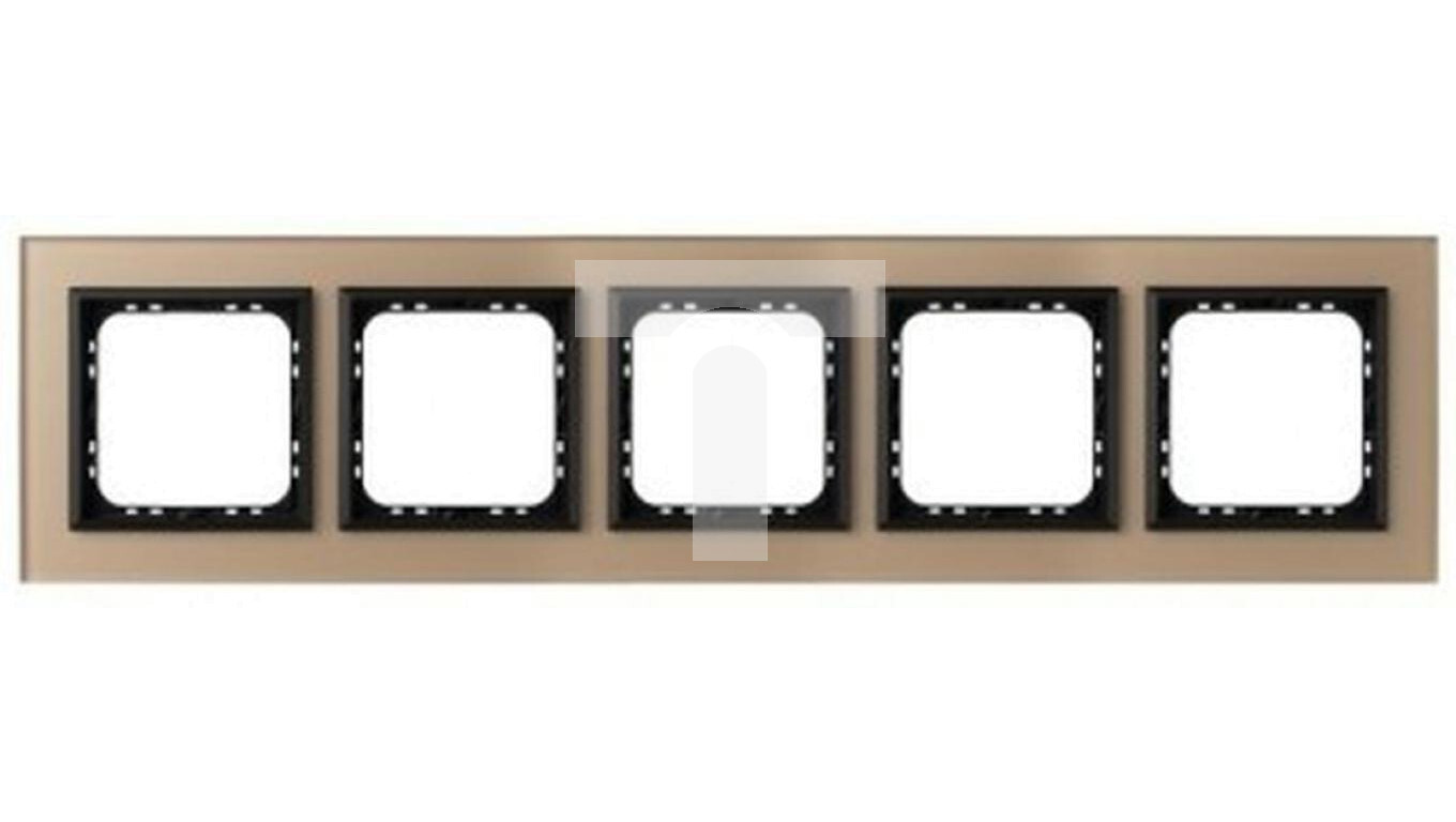 SONATA Five-fold frame, champagne frosted glass R-5RGC/81/33 /T2UK