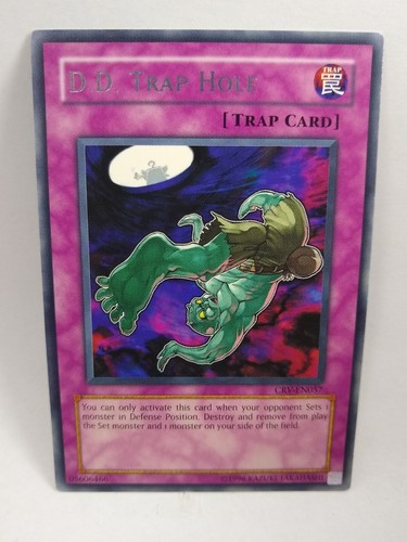YU-GI-OH! D.D. Trap Hole. CRV-EN057. Rare Trap Card. TCG CCG Yugioh - Picture 1 of 2