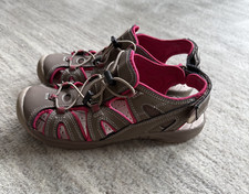 Eddie Bauer Women's Mary Brown Pink Bump Toe Hiking Trail Sandals US Size 8M