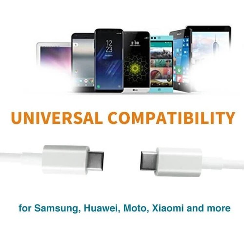 Super Fast Charger Cable USB C To C Data Lead For Samsung Galaxy A15 A34 A54 5G - Picture 6 of 6