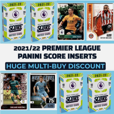2021-22 Panini Score Premier League Inserts - Pick Your Card