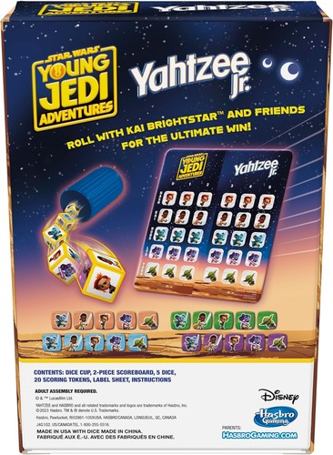 Yahtzee Jr Star Wars Young Jedi Adventures Game - Parts Unpunched - Picture 2 of 11