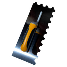 Plasplugs Pro Series Thick Bed Tile Adhesive Trowel Round Notches Notch Wall