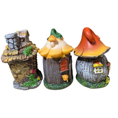 Miniature Fairy Garden Gnome Houses Set of 3 - Picture 7 of 12