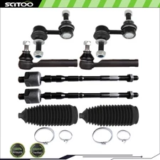 Front Outer Inner Tie Rod End Sway Bar End Link Steering For 10-14 Subaru Legacy