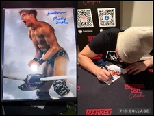 Ricky Smokes Signed Metallic 8x10 Proof Promo WWE ID NXT EVOLVE AEW CAP