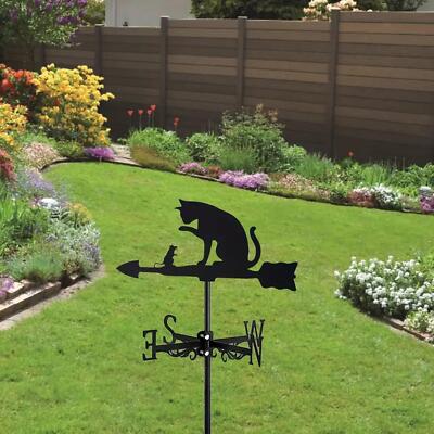 Katze Wetterfahne Basteln Tier Metall Wetterfahne für Bauernhaus Rasen Garten