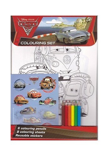 Disney Pixar Cars 2: Colouring Set Book The Fast Free ...