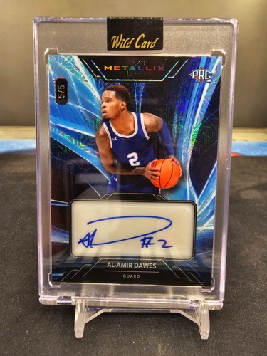 2024 Wild Card Metallix Basketball Al-Amir Dawes Blue MoJo Board 5/5 WMLA-AD - Picture 1 of 2