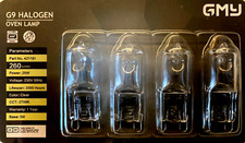 G9 Oven Bulb Lamp Cooker Appliance 25w 230v 2000 Hour Lifespan D Energy X 4 Pack