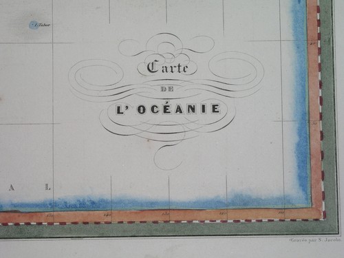 1838 XL RARE ORIGINAL MAP AUSTRALIA OCEANIA PAPUA NEW ZEALAND HAWAII GUAM SYDNEY - Picture 3 of 9