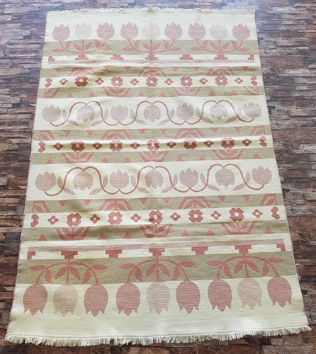 Vintage Handmade Traditional Turkish Kilim Floor Rug Carpet 213x150 cm