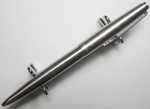 SPAIN INOXCROM 77 BALLPOINT PEN BRUSHED STEEL CT - Picture 4 of 10