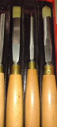 Ashley Iles Carving Tools Hardwood Handled York Set, Made In England, Set of 6 - Picture 8 of 11