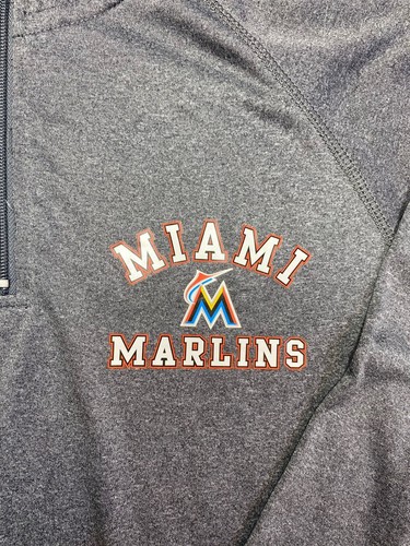Herren Miami Marlins MLB Full Zip Jacke S small black Stitches - Bild 3 von 7