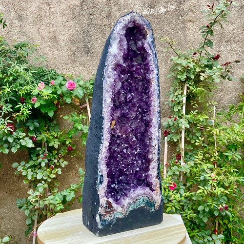 53.2LB Large natural amethyst geode quartz crystal cluster cathedral energy hea - 第 8/19 張圖片