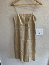 Ann Taylor Pale Mustard Lined Dress Size 0