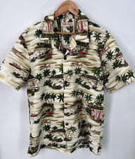 Vintage Koko Head Hawaiian Button Down Shirt Short Sleeve Mens M Retro Surf