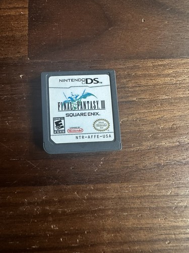 Final Fantasy 3 (Nintendo DS) III Square Enix Cartridge Only,  Tested