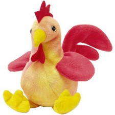 TY Beanie Baby - STRUT the Rooster 6 inch - MWMTs Stuffed Animal Toy