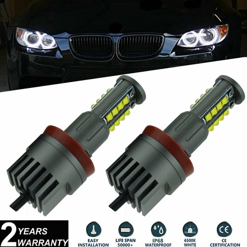 2x E92 H8 160W XTE LED Angel Eyes Halo Rings For F01 F02 328i 335i 528i 535i X5 - Afbeelding 1 van 8