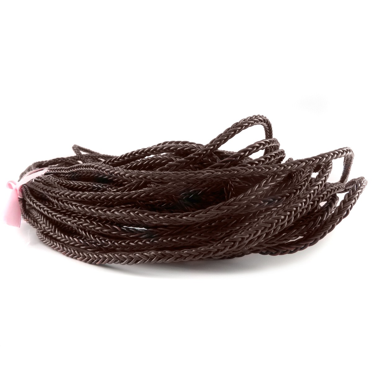 Lanière En Cuir Carrée Esnado - 3mm X 2mm - 25m Marron - Pour Création Bijoux Et Artisanat