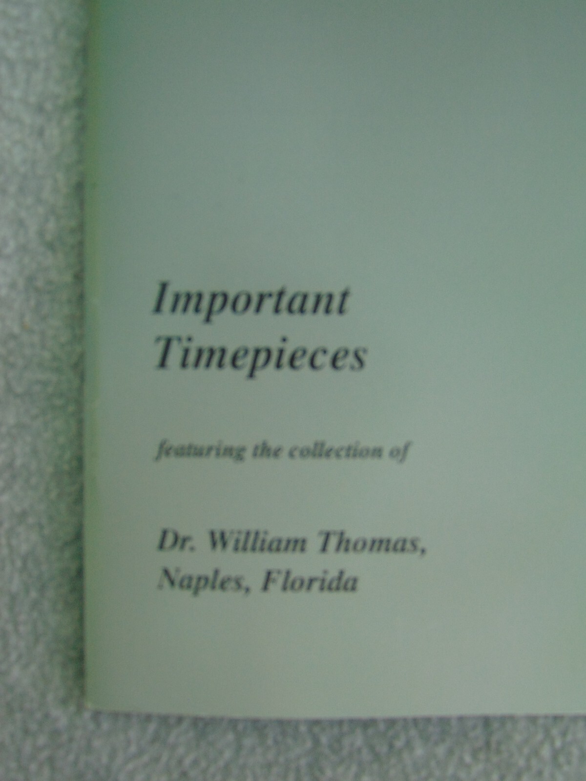 COTTON AUCTIONS MARCH 31ST 2023 AUCTION GUIDE IMPORTANT TIMEPIECES