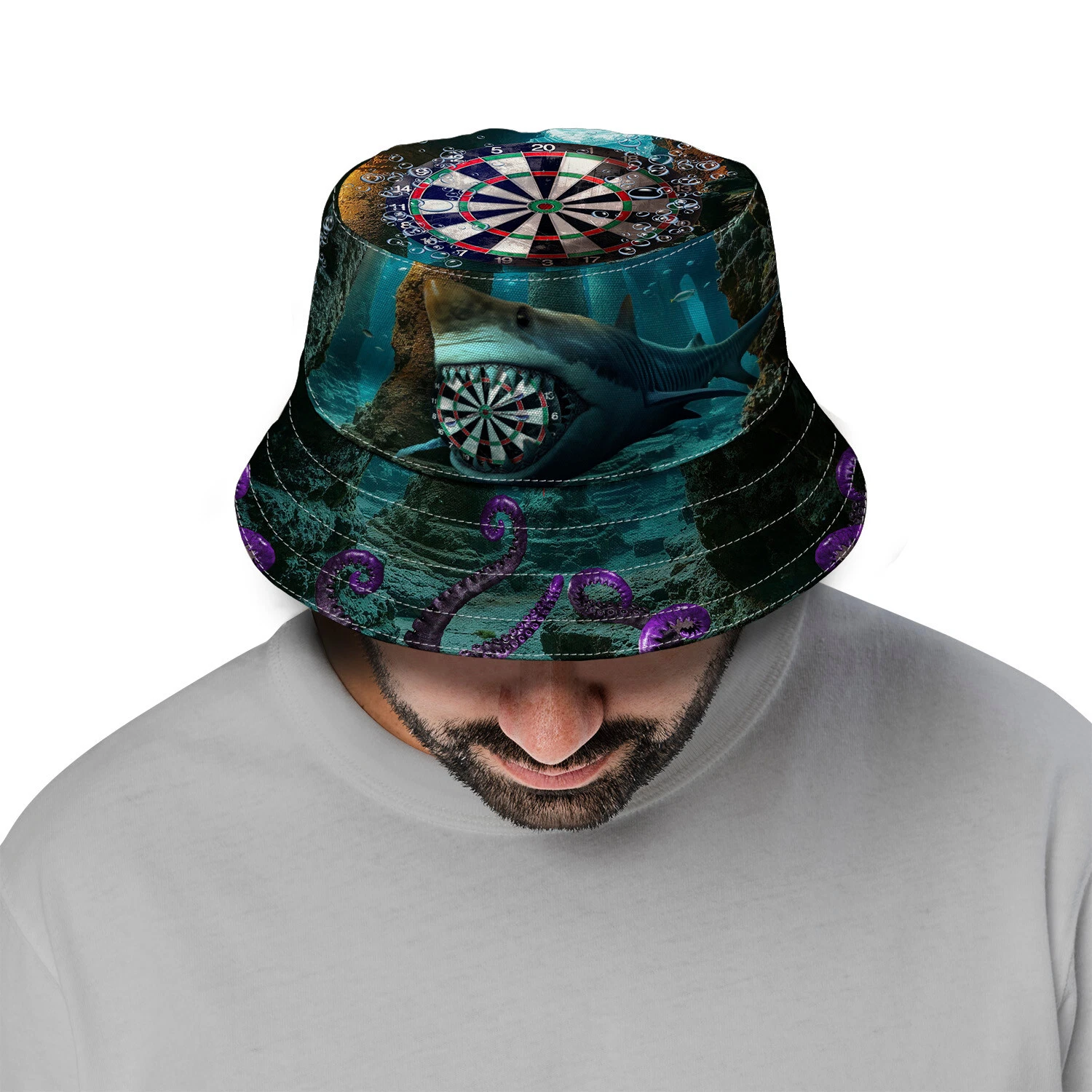 Darts Shark Design Bucket Hat - Unisex - Available in 5 sizes
Opens in a new window or tab