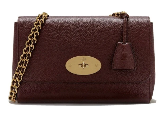 Mulberry Medium Lily Oxblood Natural Grain Leather incl dustbag & leather spray