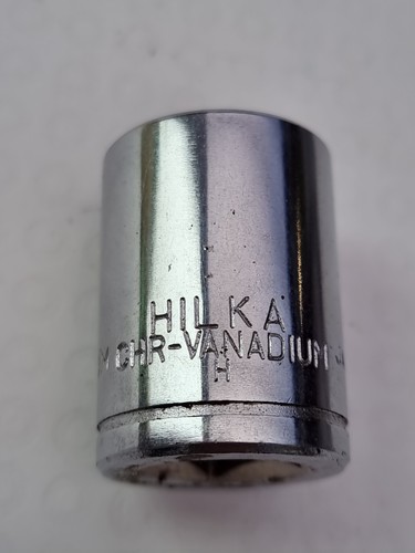 Hilka 20mm Socket 12 Point 1/2" Drive Chrome Vanadium 38mm long NOS.. - Picture 3 of 10
