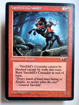  VARCHILD'S CRUSADER (V.1)  ALLIANCES 1996  NM  RED  MAGIC ALLIANZEN MTG  