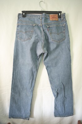 Vintage Levis 501 Denim Pants Made In USA W 36 L 30 EUC *W 35 L 29