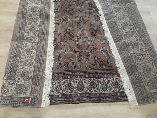 Alter Orient Teppich alt Perserteppich Handgeknüpft Rug ca.246 x 197 cm - Bild 19 von 19