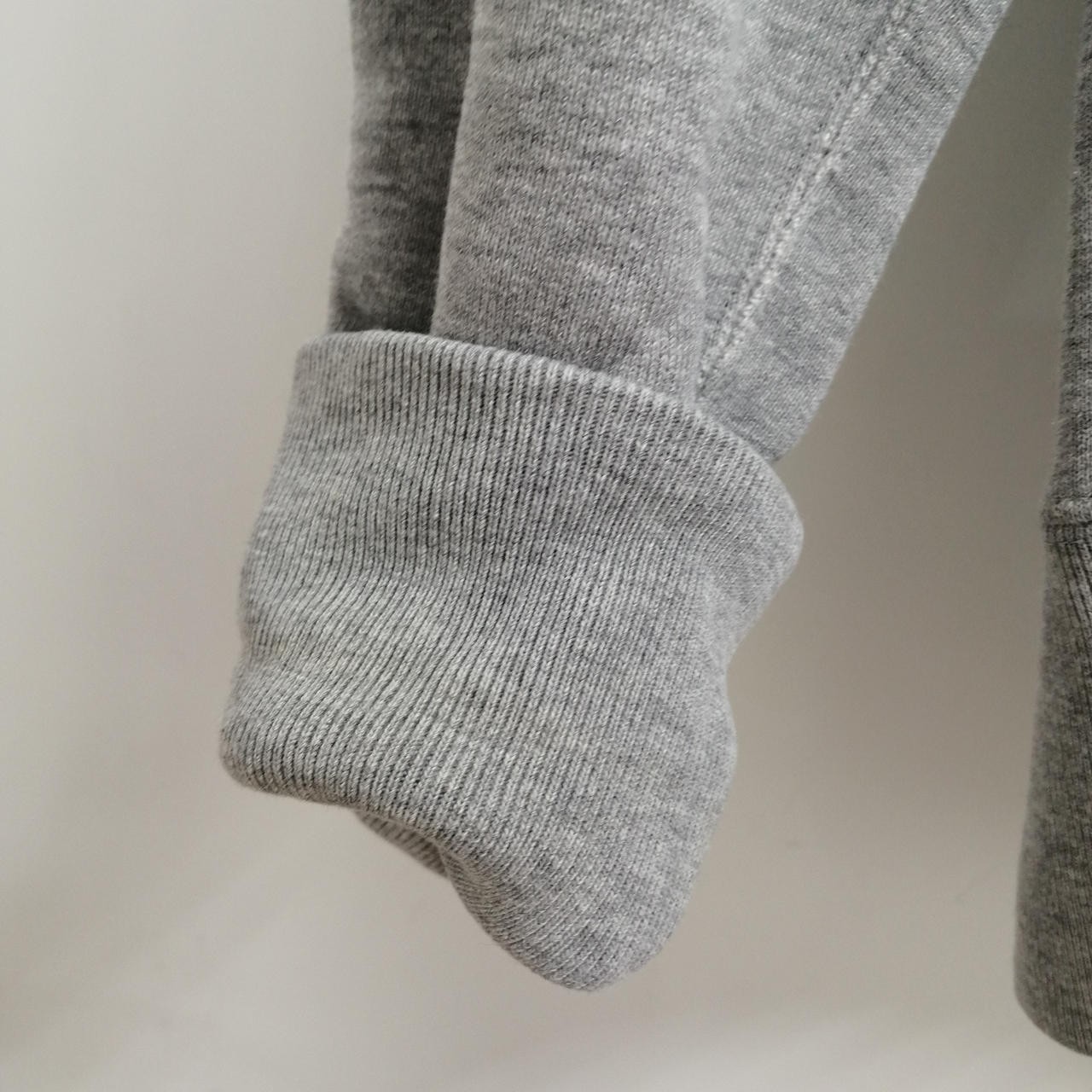 Loopwheeler Gray Snow Pattern Embroidery Zip-Up H… - image 3