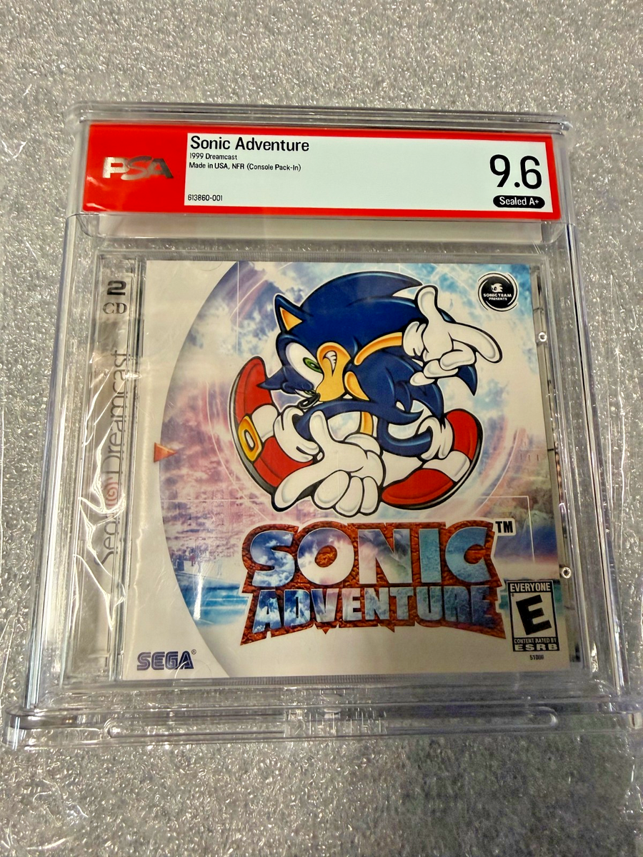 PSA 9.6 Sonic Adventure NFR Not For Resale Dreamcast Sealed A+
