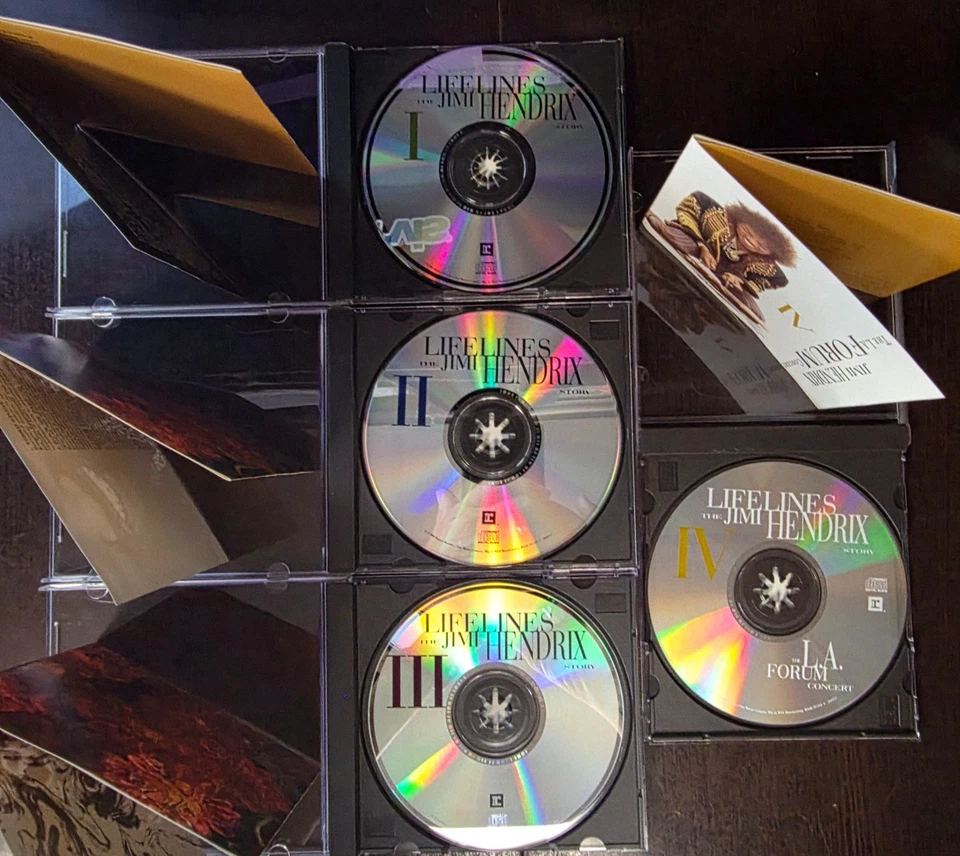 JIMI HENDRIX "LIFELINES:THE JIMI HENDRIX STORY" (1990) 4 CD BOX SET [PRISTINE] — 第 4/4 张图片
