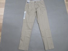 Haggar Khaki Pants Mens 30x32 Chino Iron Free Slim-Straight Perfect Fit HC00408