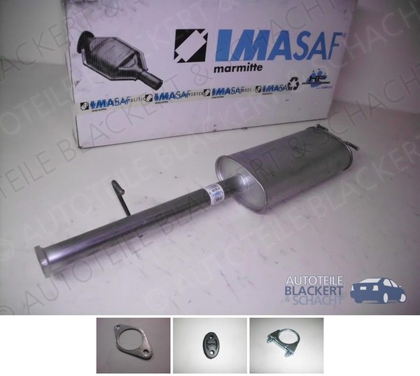 Imasaf Auspuff MSD Mitteltopf für Ford Transit 2.5 Diesel 51-74KW (E) BJ -2000-image