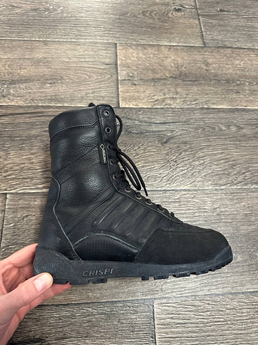 crispi boots gore tex unisex black leather combat eu39 uk5,5 us6,5