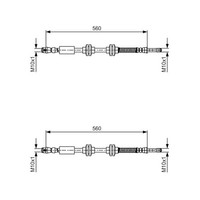 2X Bosch BremsschlÄUche Vorne Passend FÜR VW California Multivan Transporter