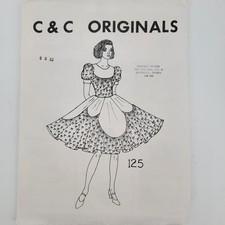 VTG C C Originals 125 Multi-size Square Dance Dress Pattern 6-8-10 NEW SEALED