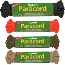 Coghlan's Nylon Paracord, 50' Commercial 550 Cord, Survival Emergency Rope