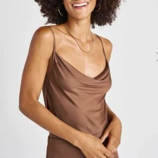 NWT SPLENDID CHELSEA COWL TANK XS WALNUT