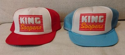 Lot Of Two Vintage King Soopers Mesh Hats Baseball Hats NOS Trucker Hats