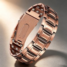 Copper Bracelet for Men, 3X Strength Magnetic Bracelets for Men A