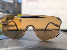 Vintage CHRISTIAN DIOR 2434 48 Large Shield Sunglasses Austria Rare