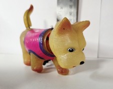 Vintage 1950  s Celluloid Scottie Dog Wind-up Toy