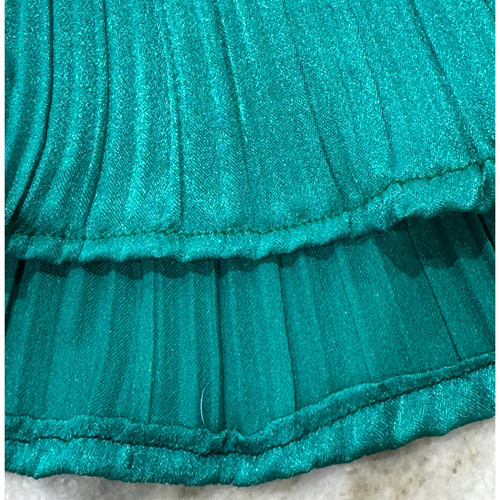 ViNTaGe 70s Rona Green Micro Pleated Satin One Shoulder Disco Dress - Picture 8 of 10