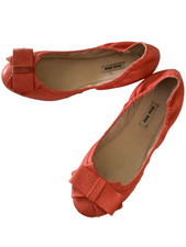 Miu Miu Ballet Bow Flats women's size 39.5 9.5